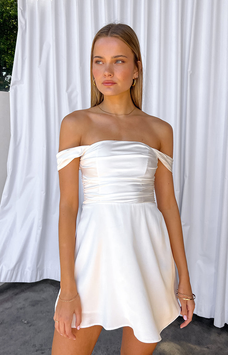Victoria White Mini Dress-Vavasi.All Rights Reserved.