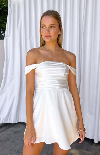 Victoria White Mini Dress-Vavasi.All Rights Reserved.