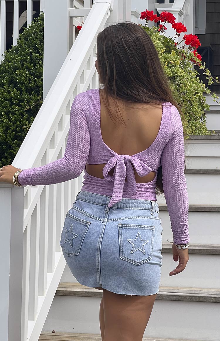 Vida Lilac Long Sleeve Top-Vavasi.All Rights Reserved.