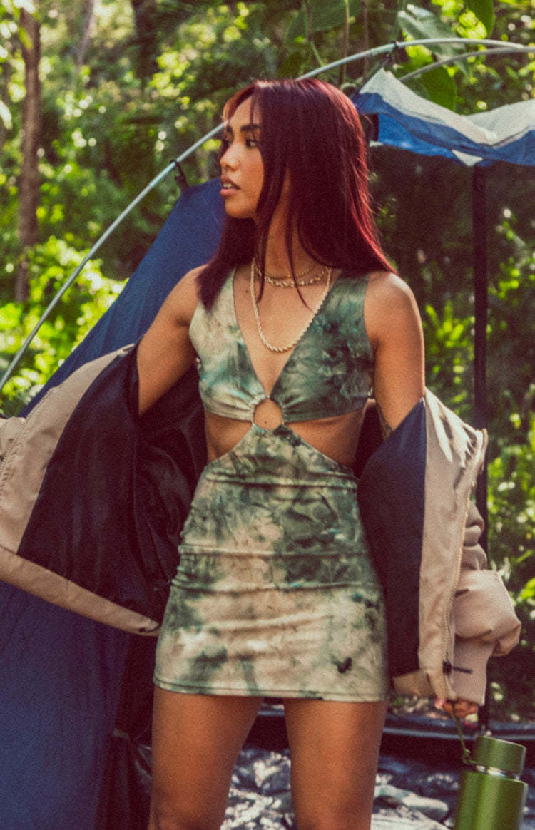 Wake Up Cut Out Mini Dress Multi-Vavasi.All Rights Reserved.