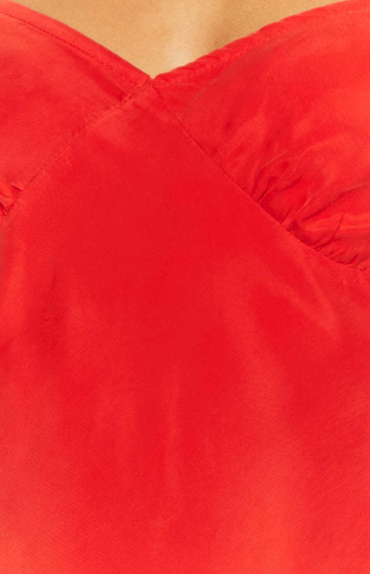 Waves Red Mini Dress-Vavasi.All Rights Reserved.