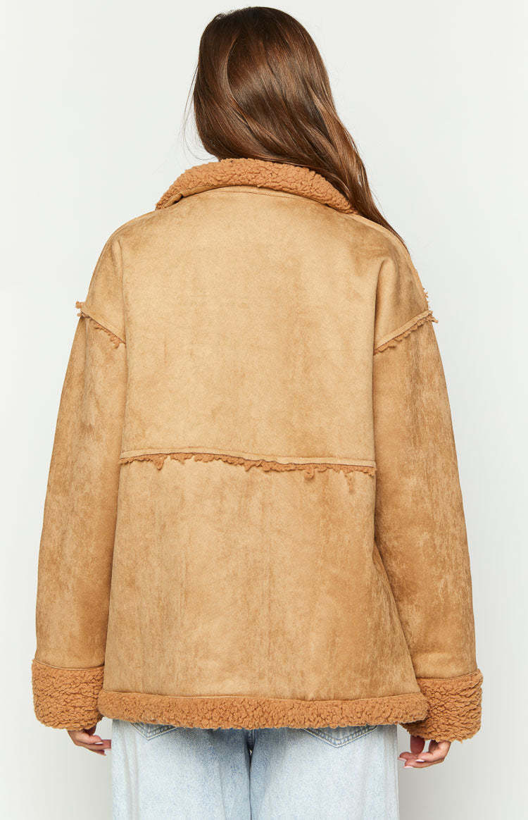 Willow Brown Suede Fur Jacket-Vavasi.All Rights Reserved.