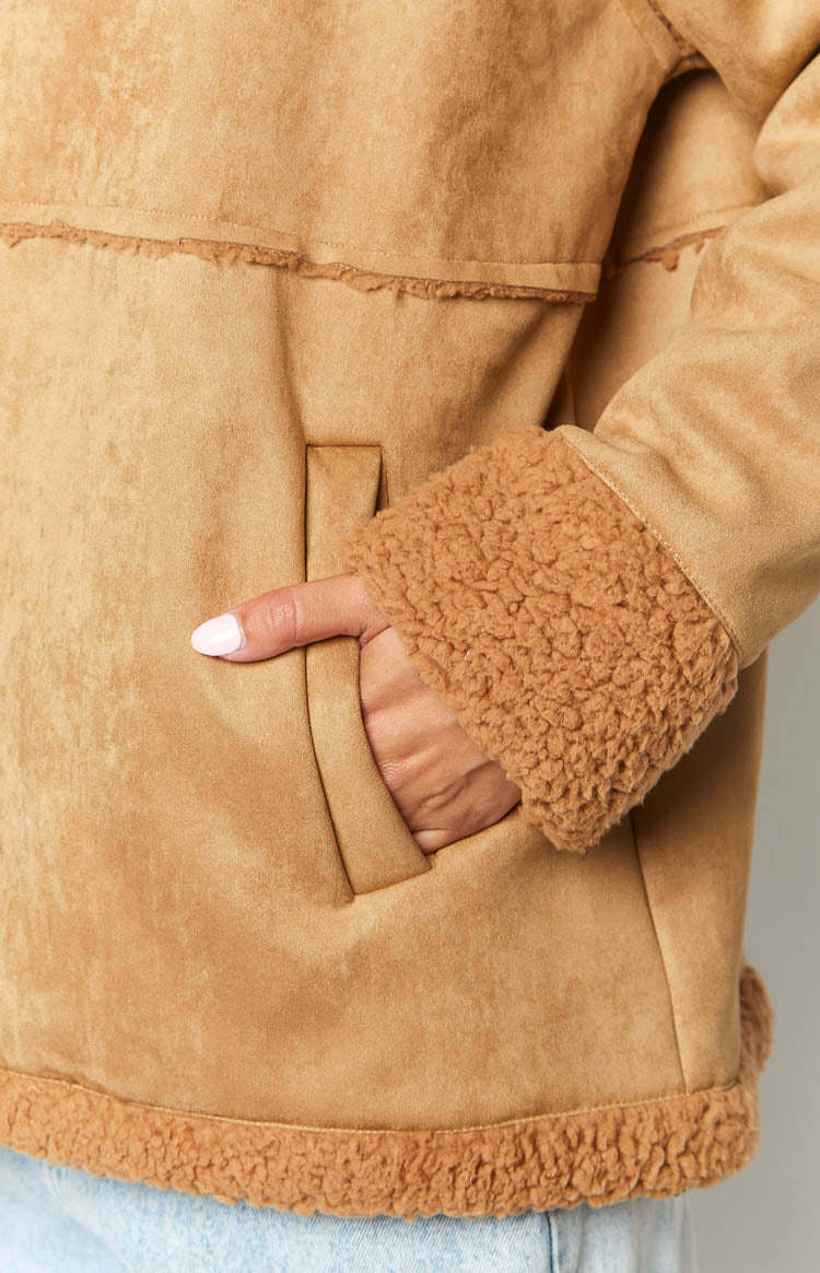 Willow Brown Suede Fur Jacket-Vavasi.All Rights Reserved.