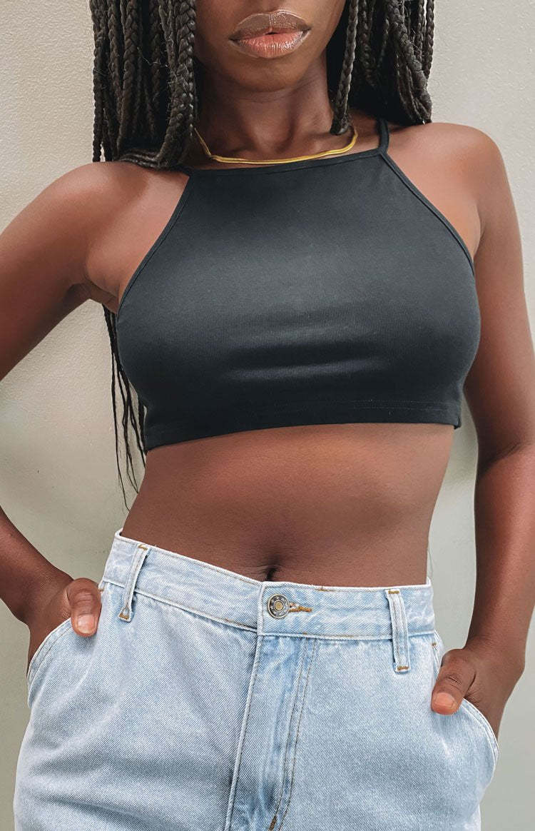 Wonderland Crop Top Black-Vavasi.All Rights Reserved.