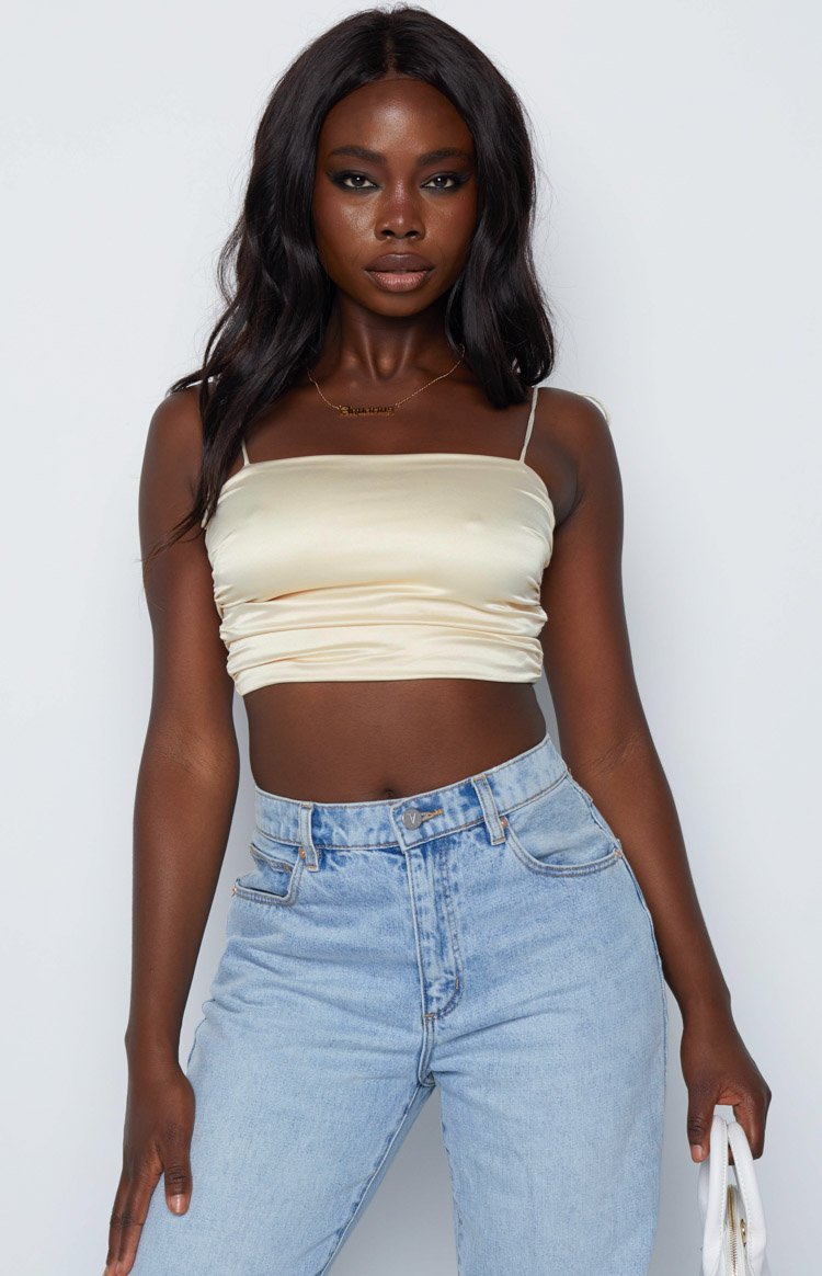 Wonderlust Champagne Satin Cami-Vavasi.All Rights Reserved.