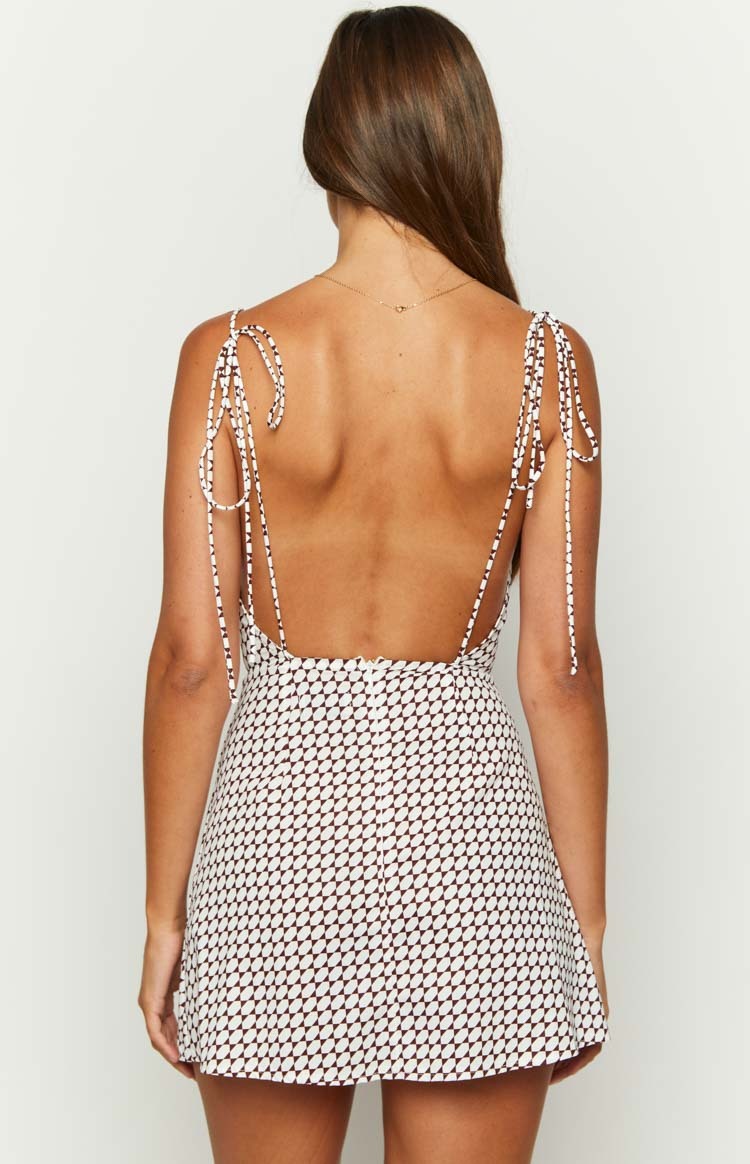 Your LA Catch White Geometric Print Mini Dress-Vavasi.All Rights Reserved.