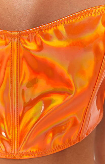 Zelda Orange Corset Top-Vavasi.All Rights Reserved.