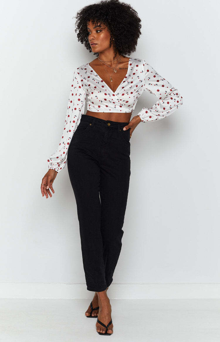 Zippy Wrap Blouse Floral-Vavasi.All Rights Reserved.