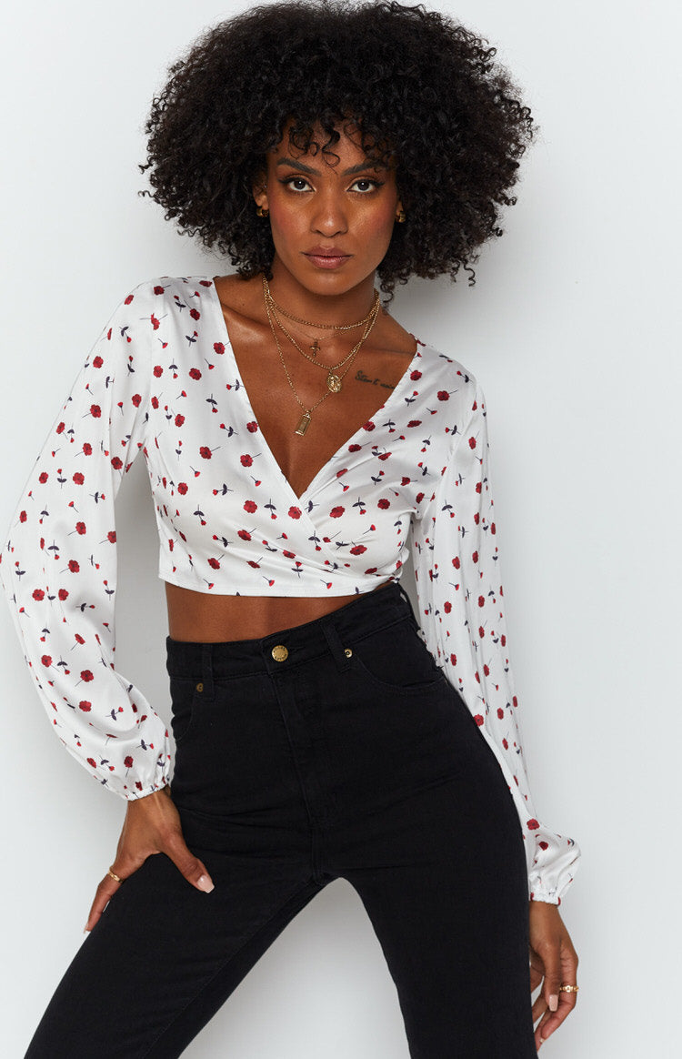Zippy Wrap Blouse Floral-Vavasi.All Rights Reserved.