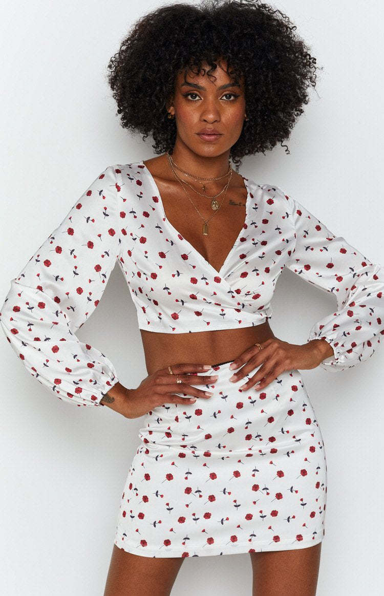 Zippy Wrap Blouse Floral-Vavasi.All Rights Reserved.