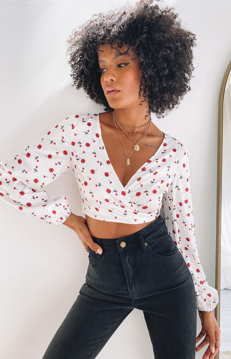Zippy Wrap Blouse Floral-Vavasi.All Rights Reserved.