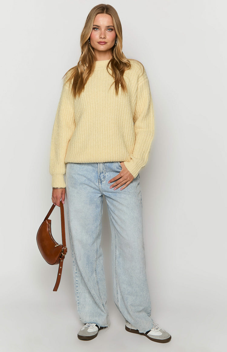 Ace Yellow Oversized Sweater-Vavasi.All Rights Reserved.