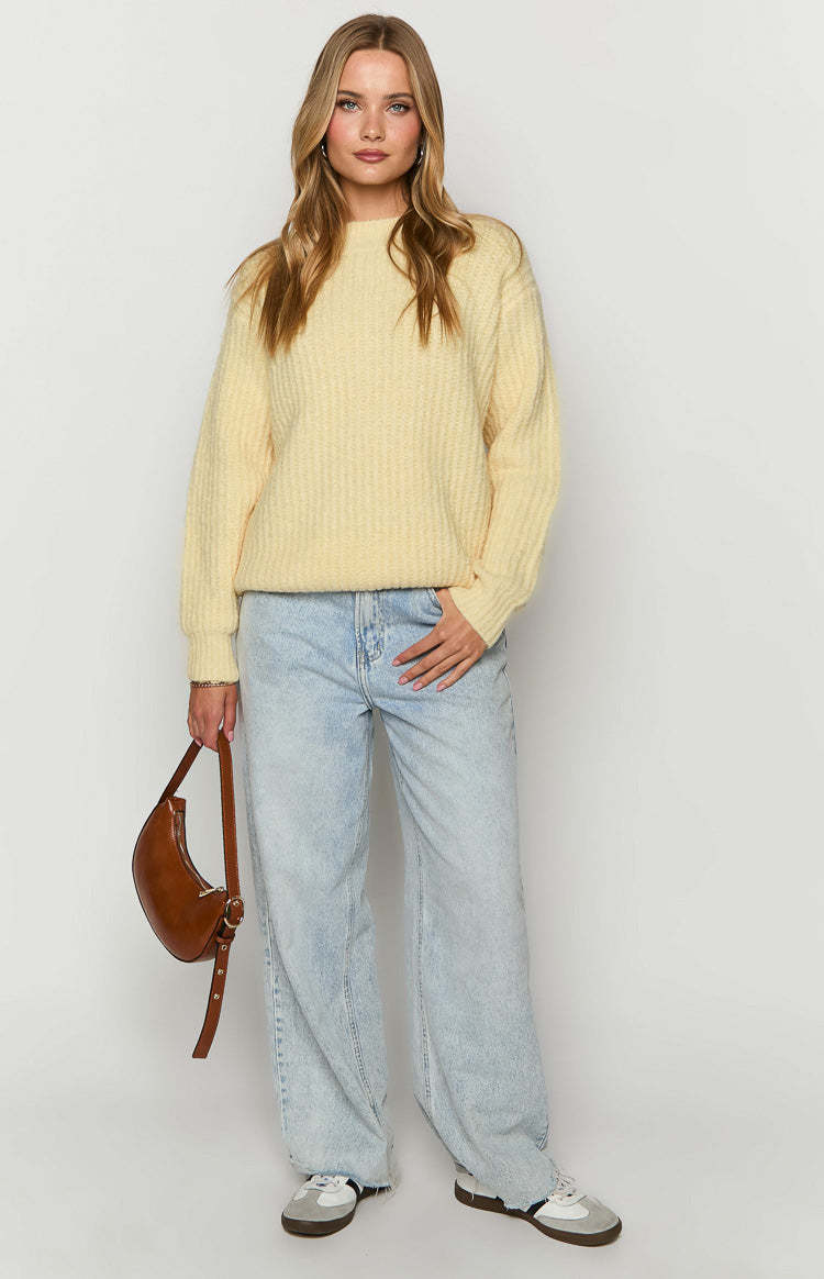 Ace Yellow Oversized Sweater-Vavasi.All Rights Reserved.