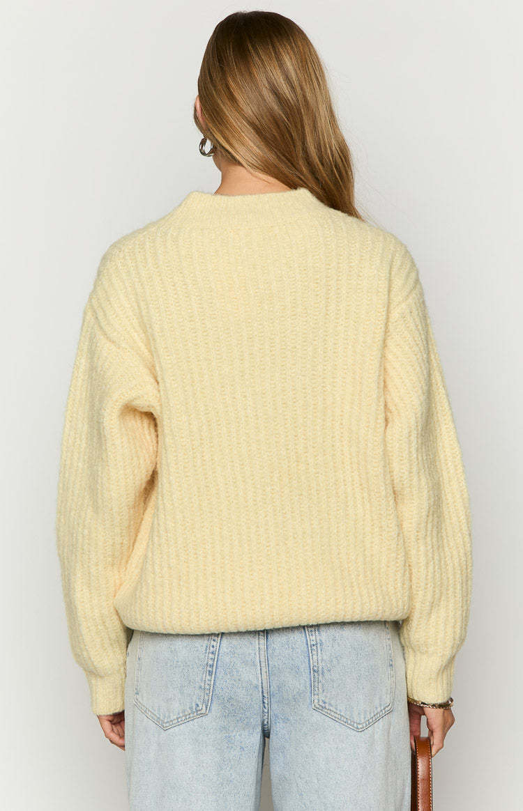 Ace Yellow Oversized Sweater-Vavasi.All Rights Reserved.
