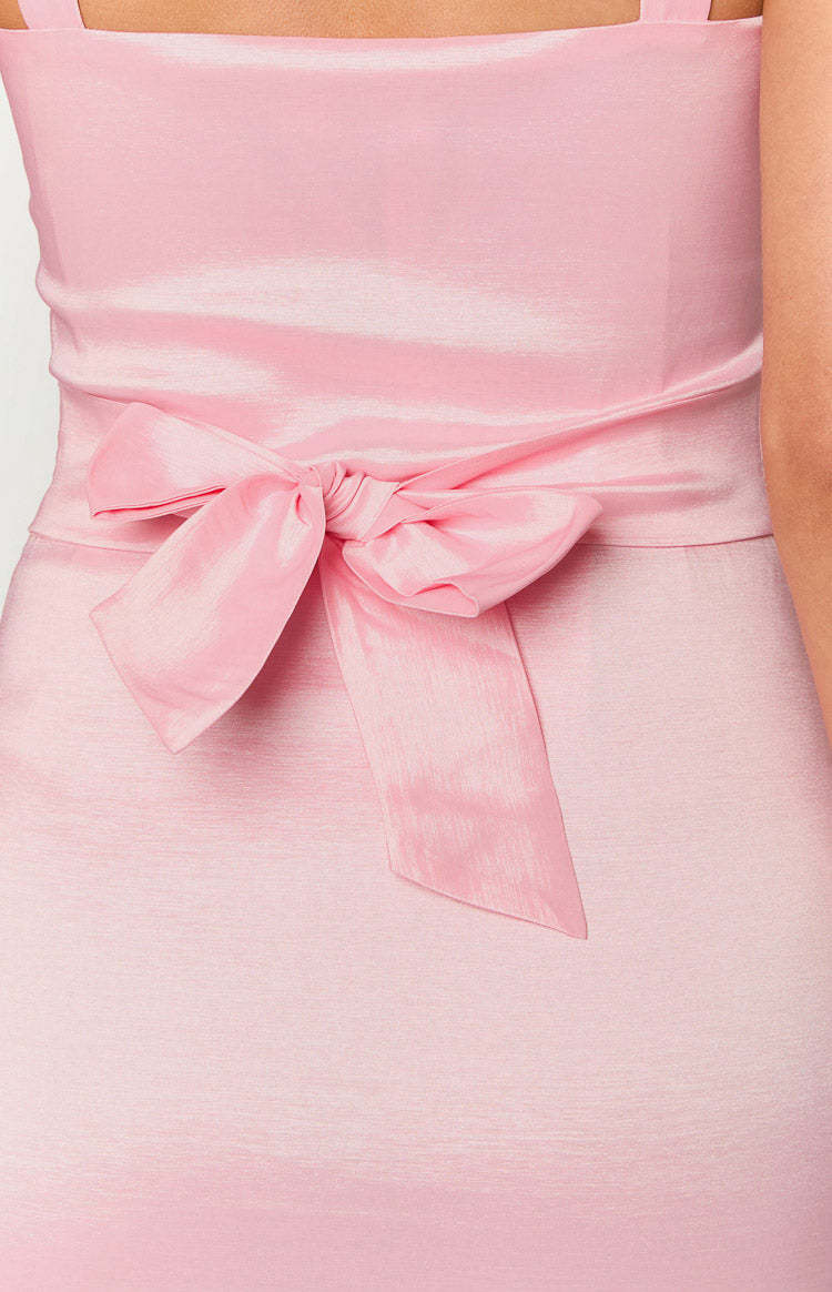 Ainzile Pink Mini Dress-Vavasi.All Rights Reserved.