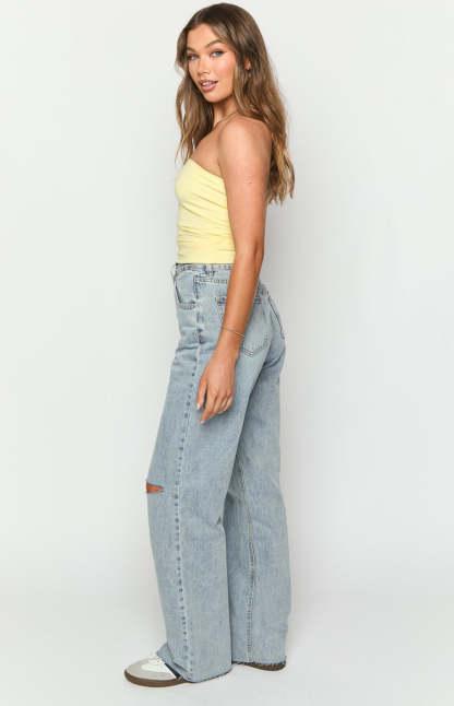 Alex Light Wash Denim Jeans-Vavasi.All Rights Reserved.