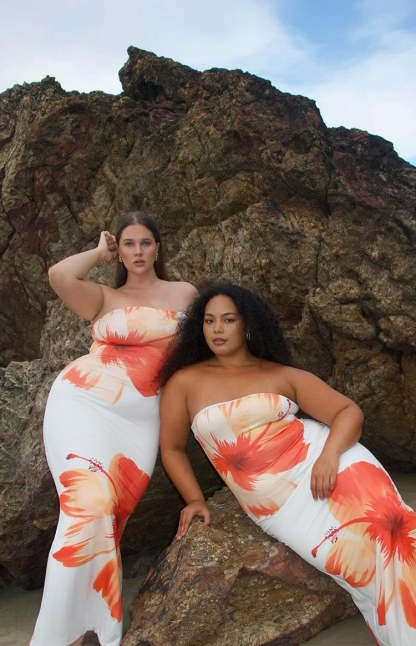 Arizona White Floral Print Maxi Dress-Vavasi.All Rights Reserved.