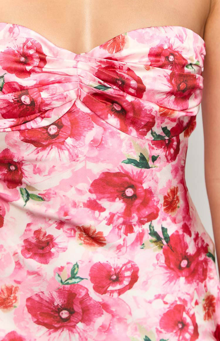 Ashley Pink Floral Formal Maxi Dress-Vavasi.All Rights Reserved.