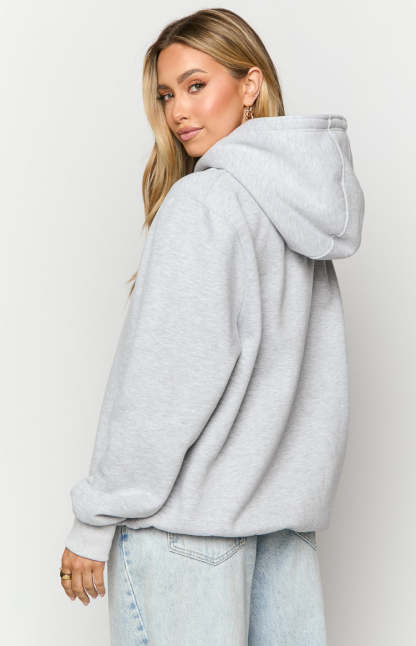 Beginning Grey Marl Koala Bubble Hoodie-Vavasi.All Rights Reserved.