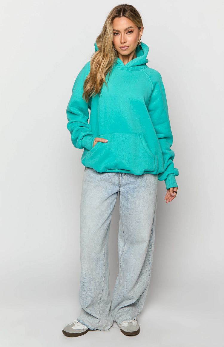 Beginning Teal Established Bubble Hoodie-Vavasi.All Rights Reserved.