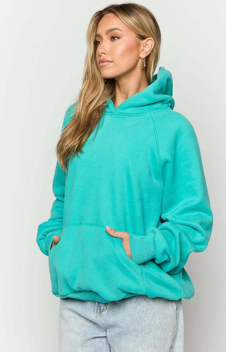 Beginning Teal Established Bubble Hoodie-Vavasi.All Rights Reserved.