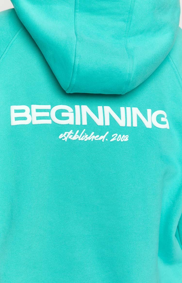 Beginning Teal Established Bubble Hoodie-Vavasi.All Rights Reserved.