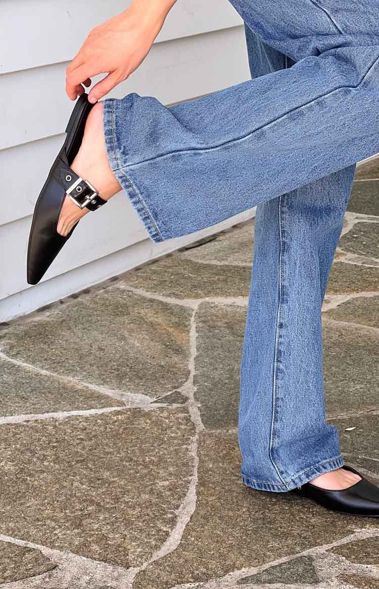 Billini Halsy Black Mules-Vavasi.All Rights Reserved.