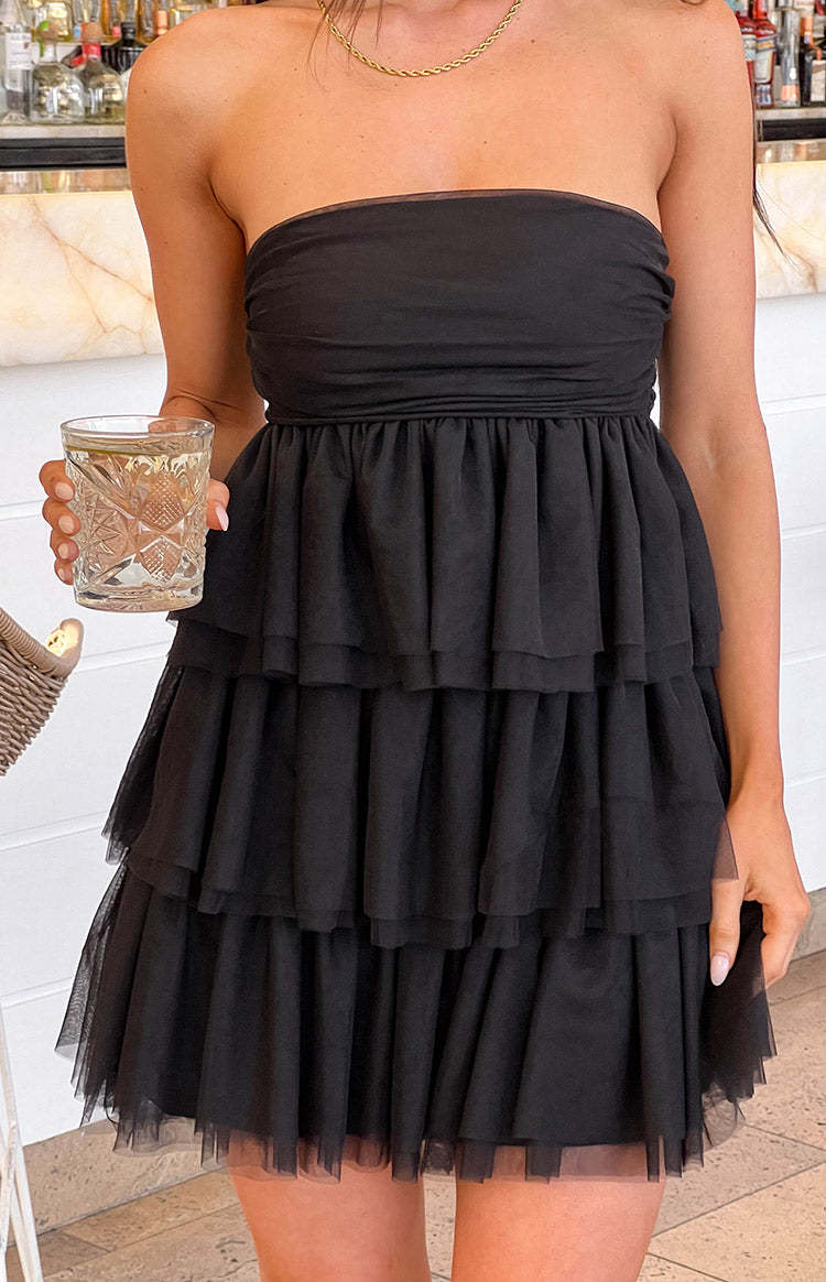 Birthday Girl Black Mini Party Dress-Vavasi.All Rights Reserved.