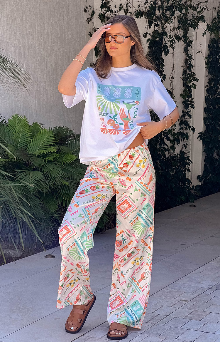 Bridget Dolce Vita Print Pants-Vavasi.All Rights Reserved.