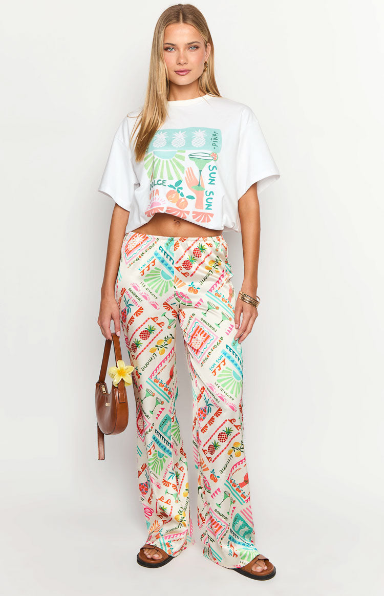 Bridget Dolce Vita Print Pants-Vavasi.All Rights Reserved.