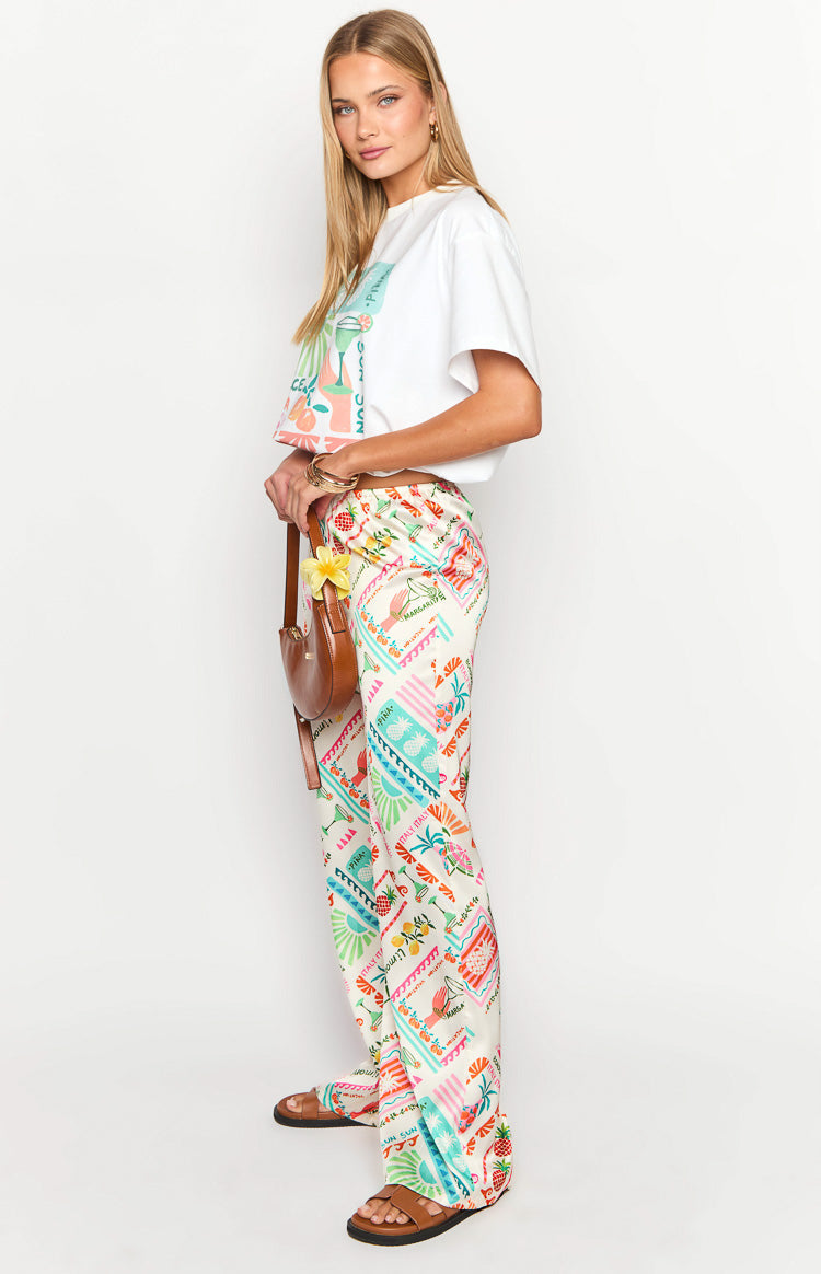 Bridget Dolce Vita Print Pants-Vavasi.All Rights Reserved.