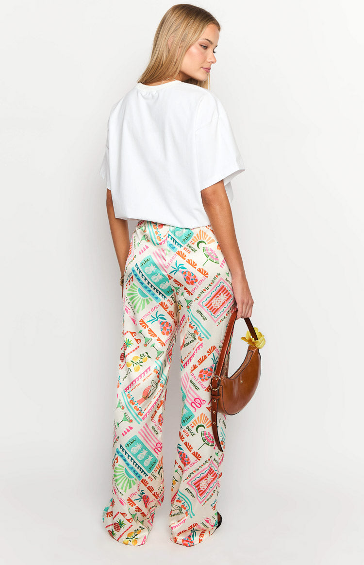 Bridget Dolce Vita Print Pants-Vavasi.All Rights Reserved.
