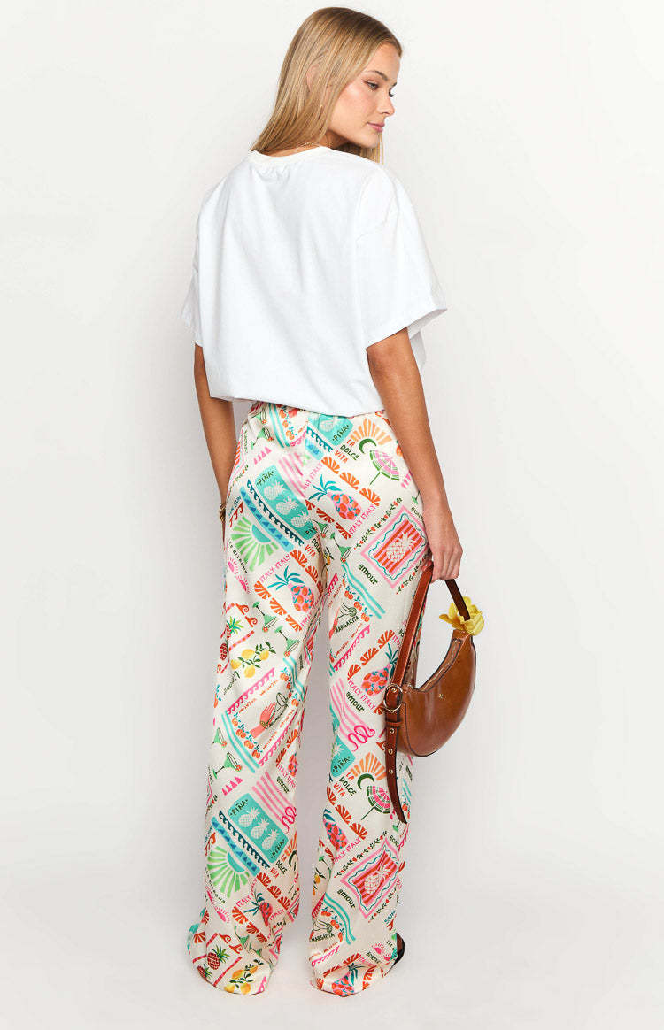Bridget Dolce Vita Print Pants-Vavasi.All Rights Reserved.