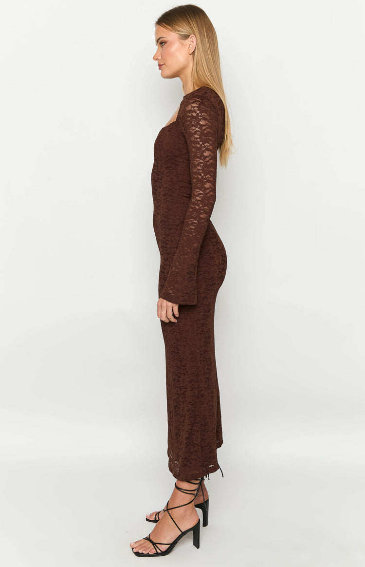 Camielle Brown Maxi Dress-Vavasi.All Rights Reserved.