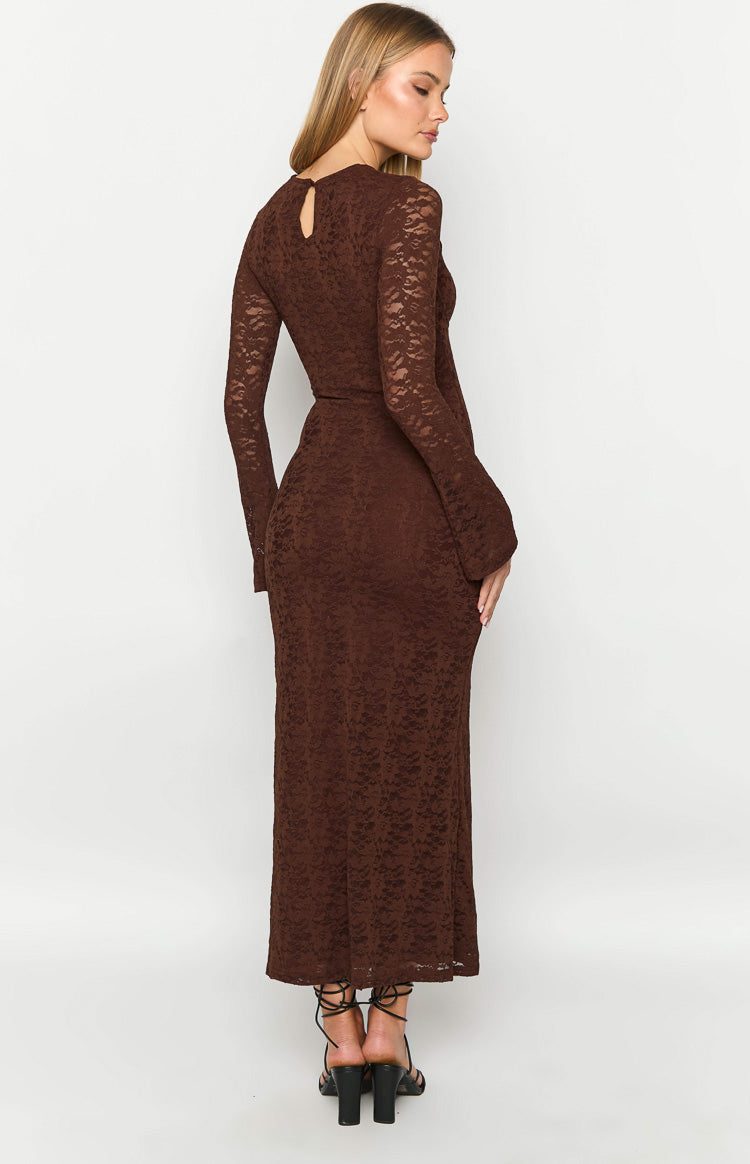 Camielle Brown Maxi Dress-Vavasi.All Rights Reserved.