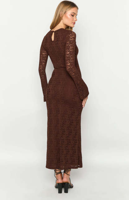 Camielle Brown Maxi Dress-Vavasi.All Rights Reserved.