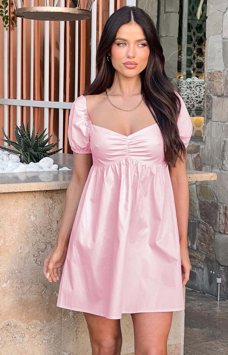 Clara Pink Mini Dress-Vavasi.All Rights Reserved.