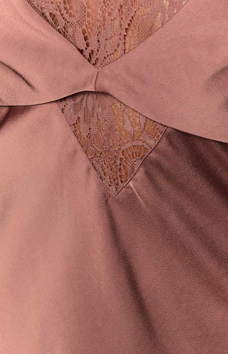 Clarissa Brown Slip Mini Dress-Vavasi.All Rights Reserved.