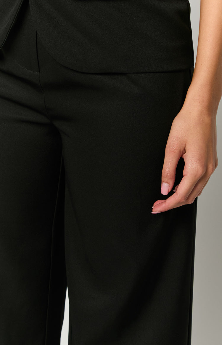 Dien Black Tailored Pants-Vavasi.All Rights Reserved.