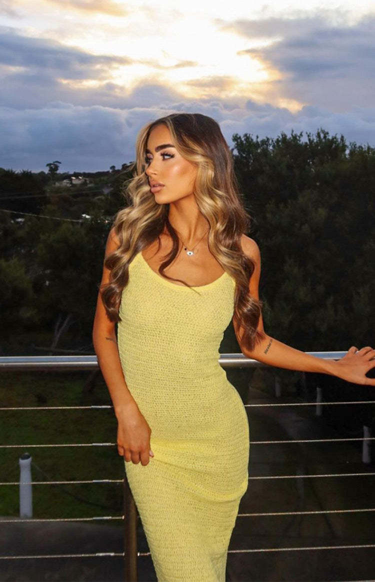 Ezra Yellow Maxi Dress-Vavasi.All Rights Reserved.