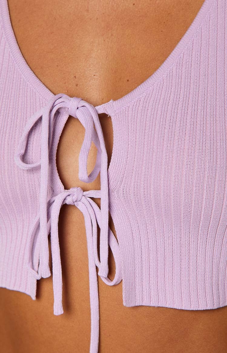 Fleur Lilac Tie Top-Vavasi.All Rights Reserved.