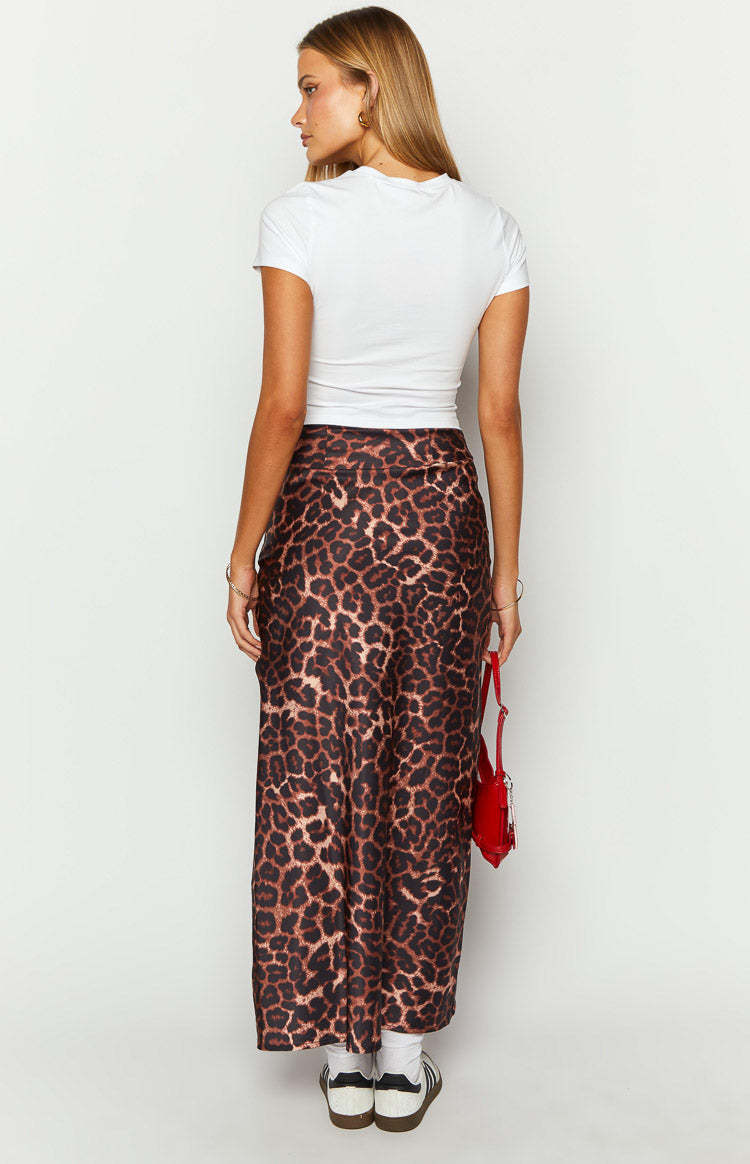 Genevieve Leopard Print Maxi Skirt-Vavasi.All Rights Reserved.