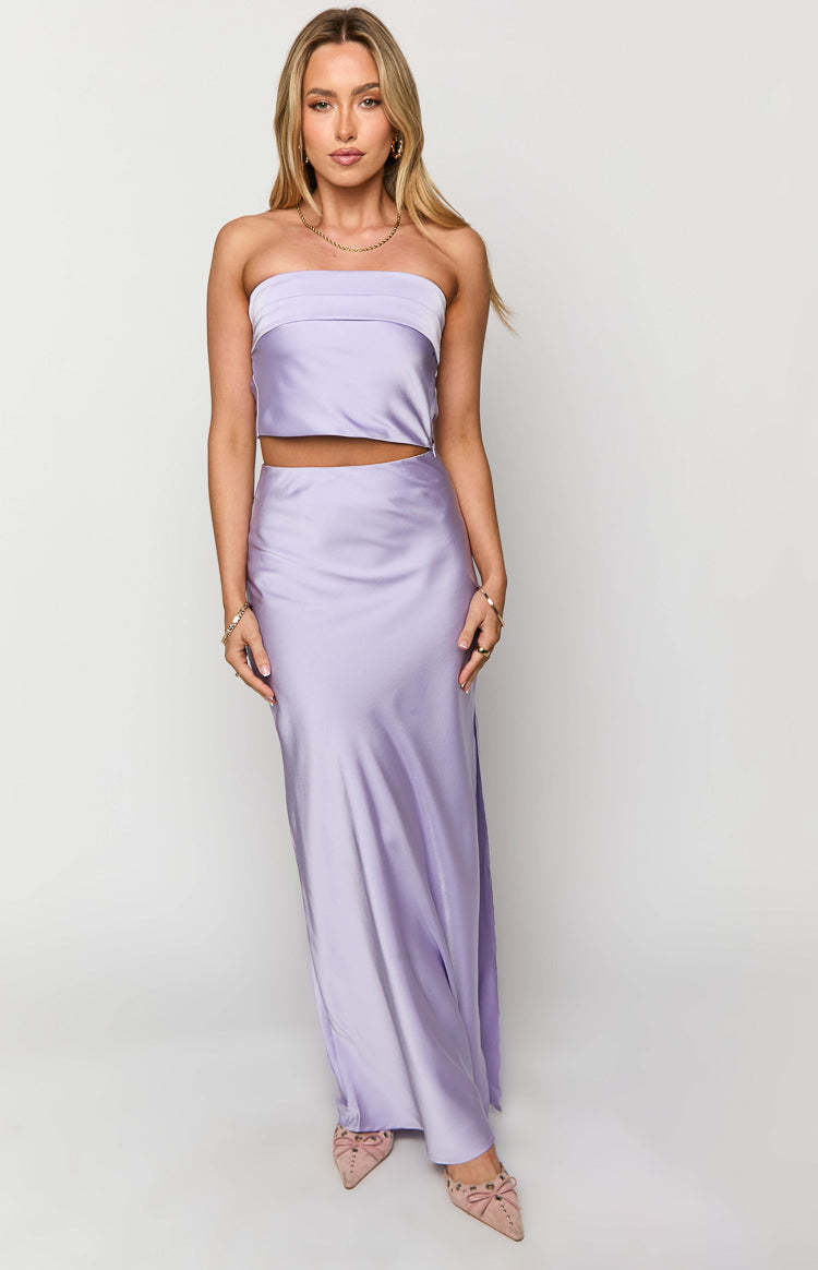 Genevieve Lilac Maxi Skirt-Vavasi.All Rights Reserved.