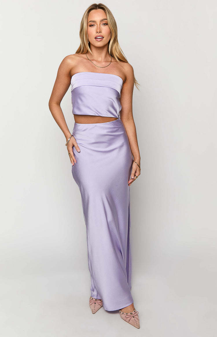 Genevieve Lilac Maxi Skirt-Vavasi.All Rights Reserved.