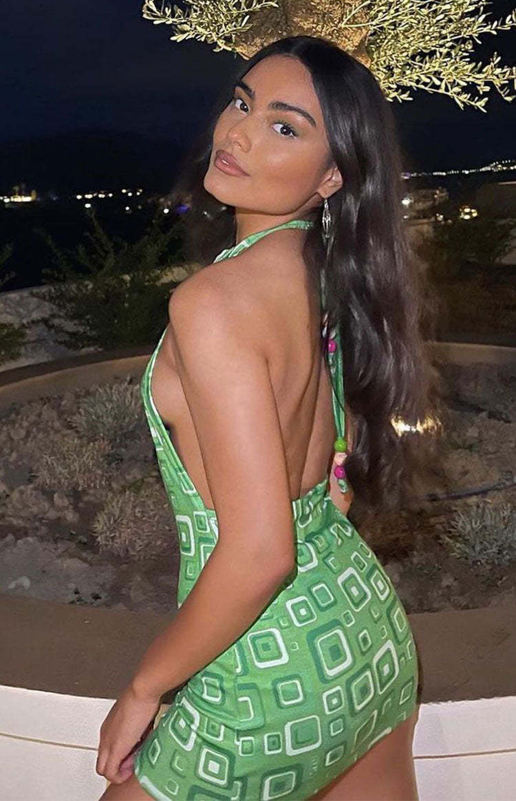 OMIGHTY Cubby Halter Dress Green-Vavasi.All Rights Reserved.