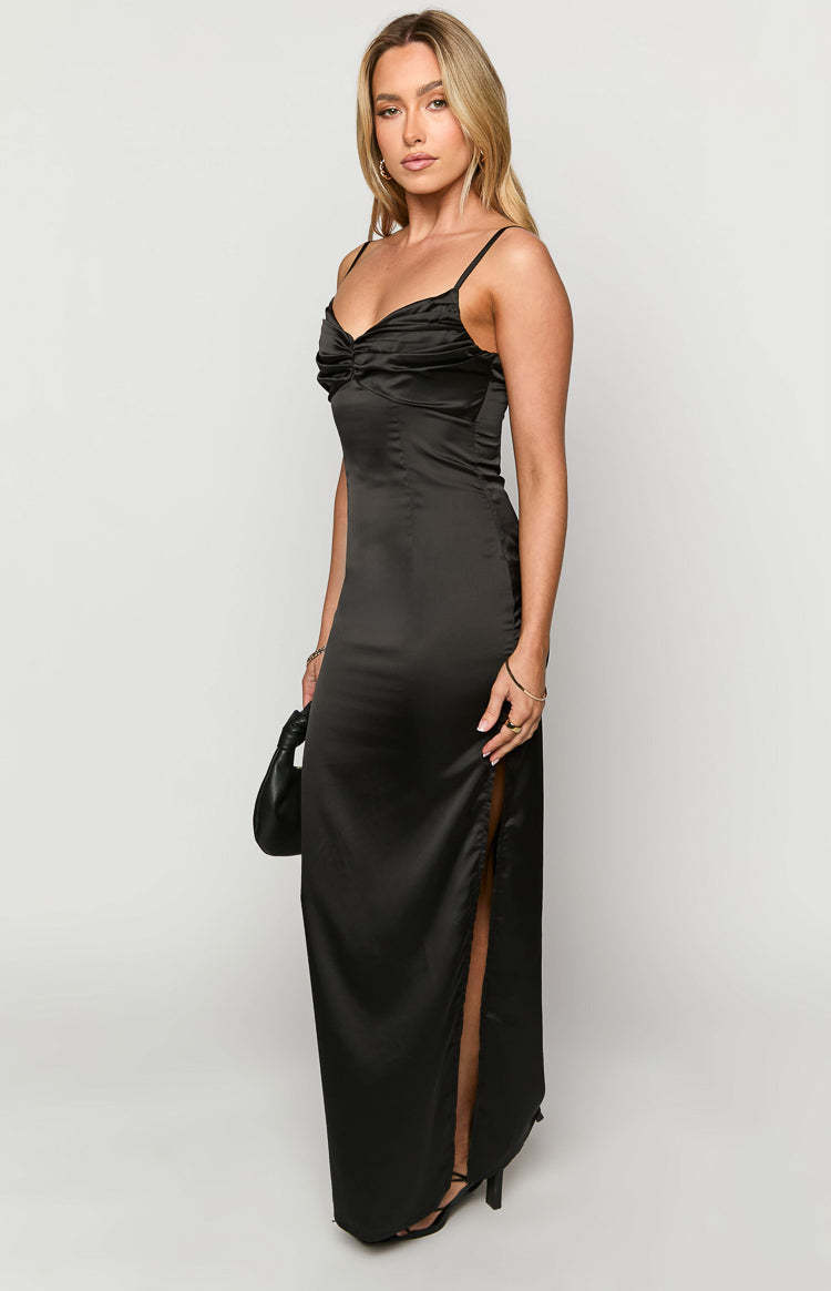 Honey Black Maxi Dress-Vavasi.All Rights Reserved.