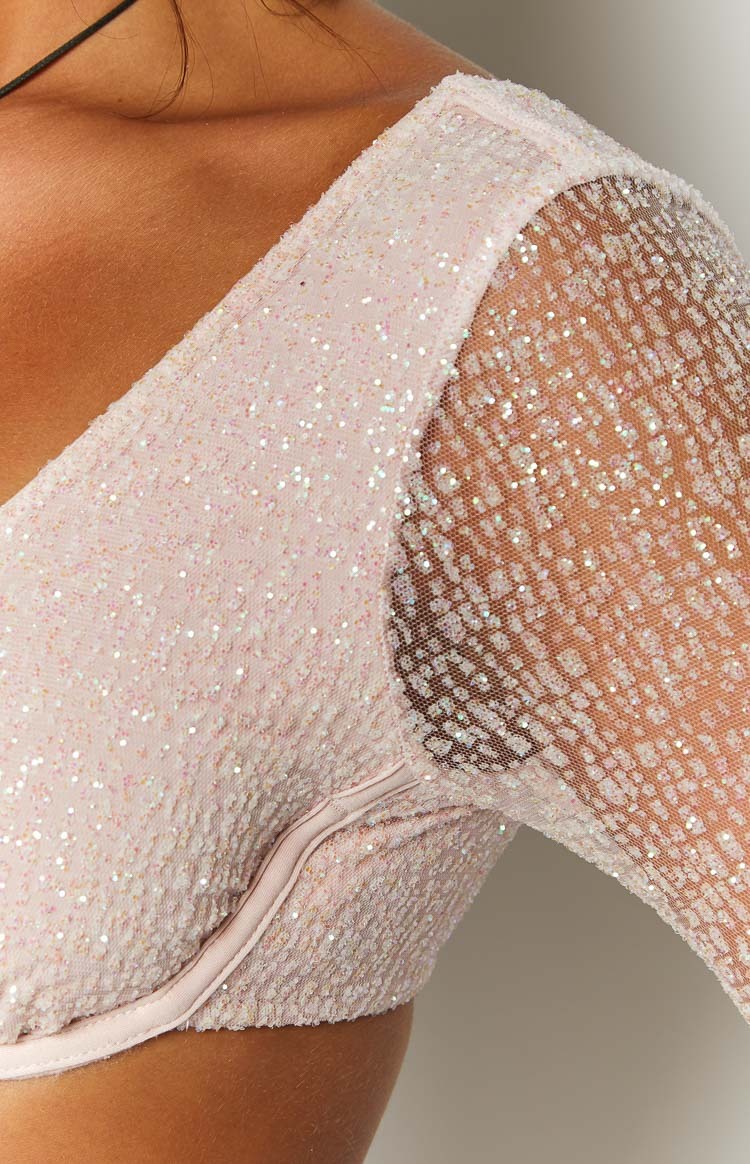 Iza Pink Crop Top-Vavasi.All Rights Reserved.