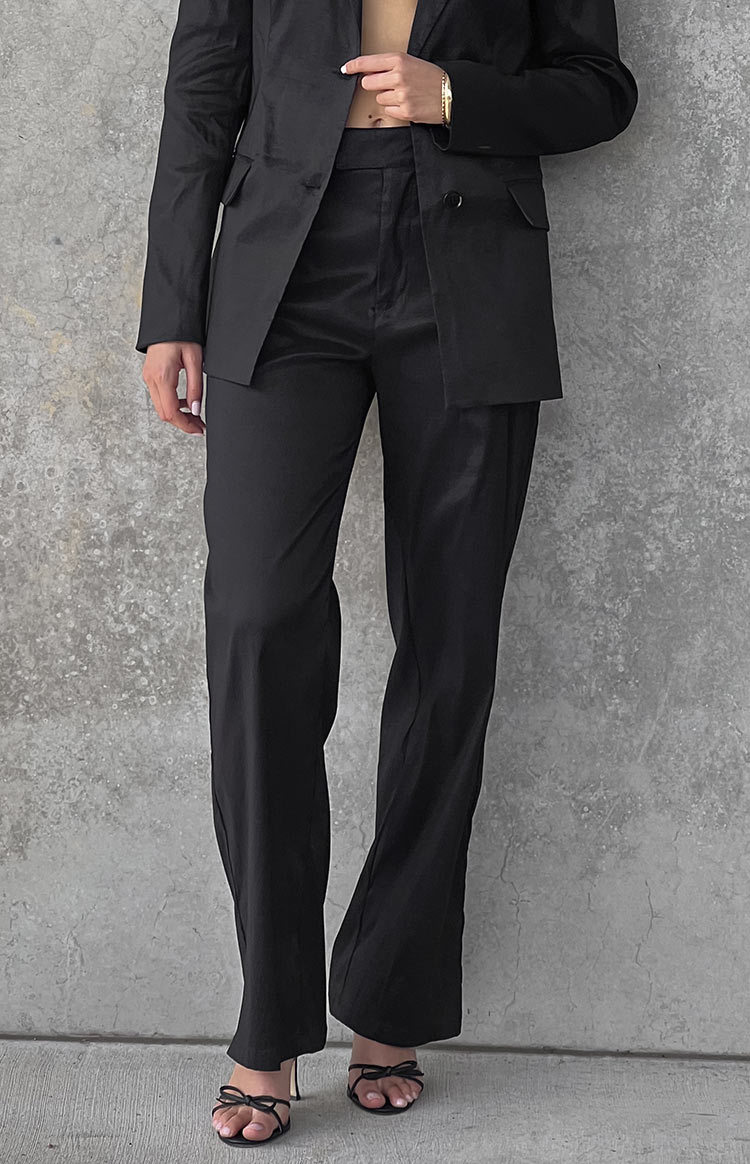 Jaden Black Pants-Vavasi.All Rights Reserved.