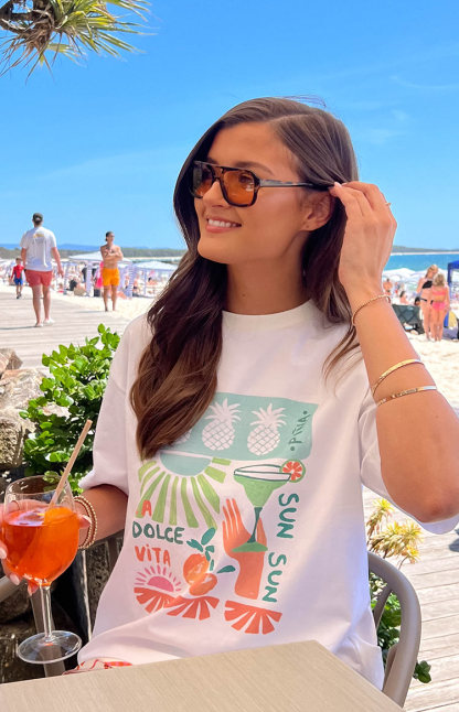 Jaz Dolce Vita Print Tee-Vavasi.All Rights Reserved.
