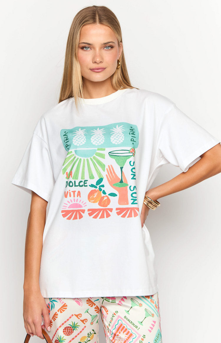 Jaz Dolce Vita Print Tee-Vavasi.All Rights Reserved.
